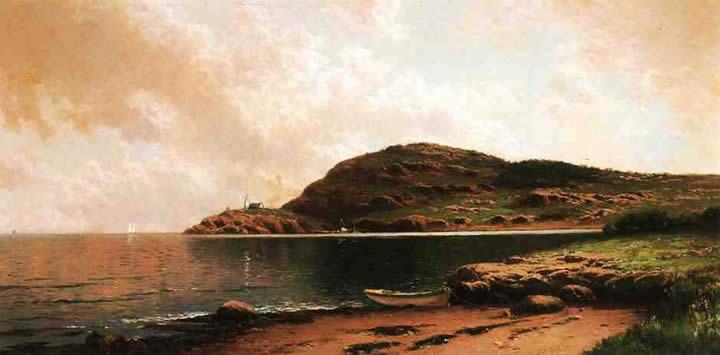 Alfred Thompson Bricher Beached Rowboat